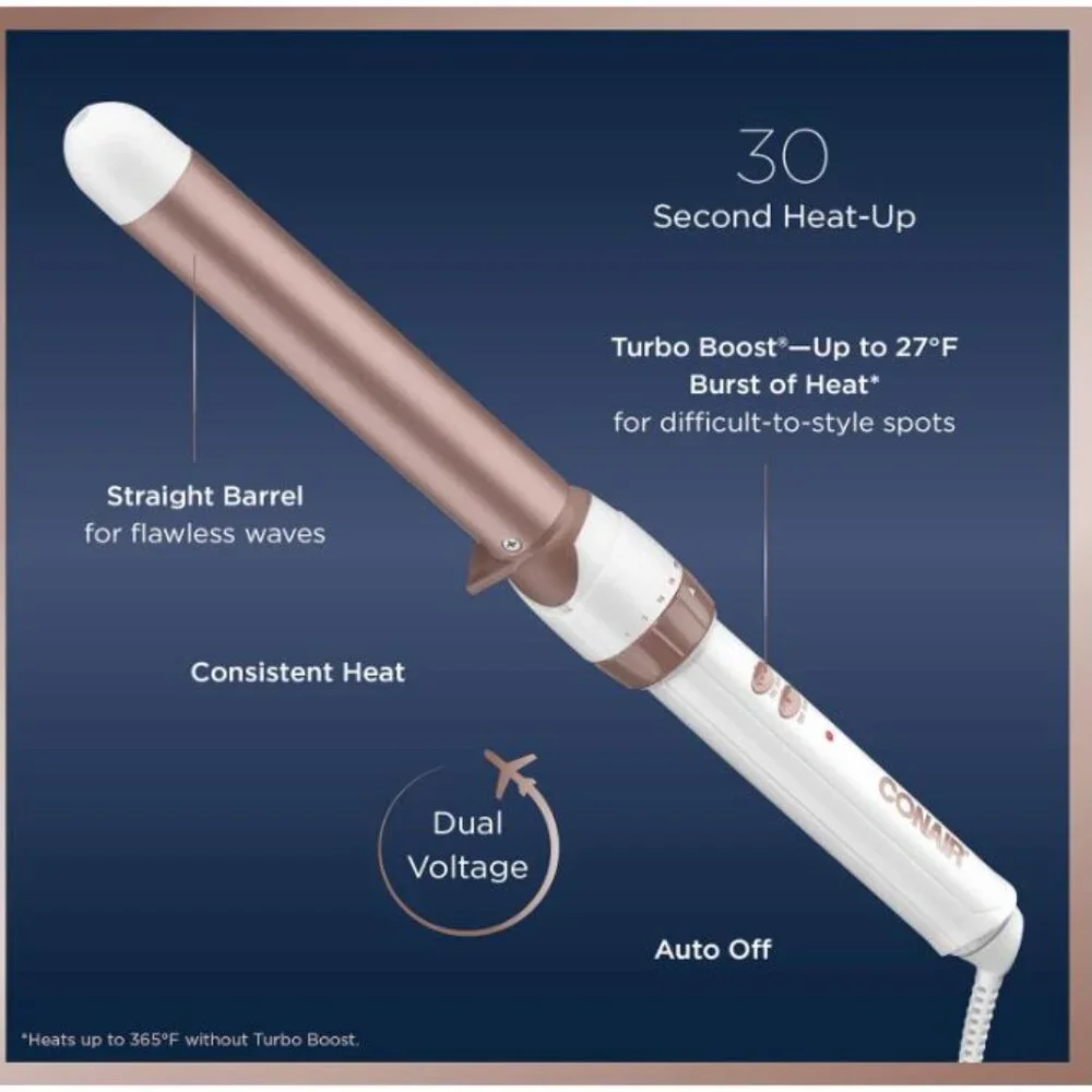 Conair Double Ceramic 1-inch Curling Wand and Hair Dryer Set